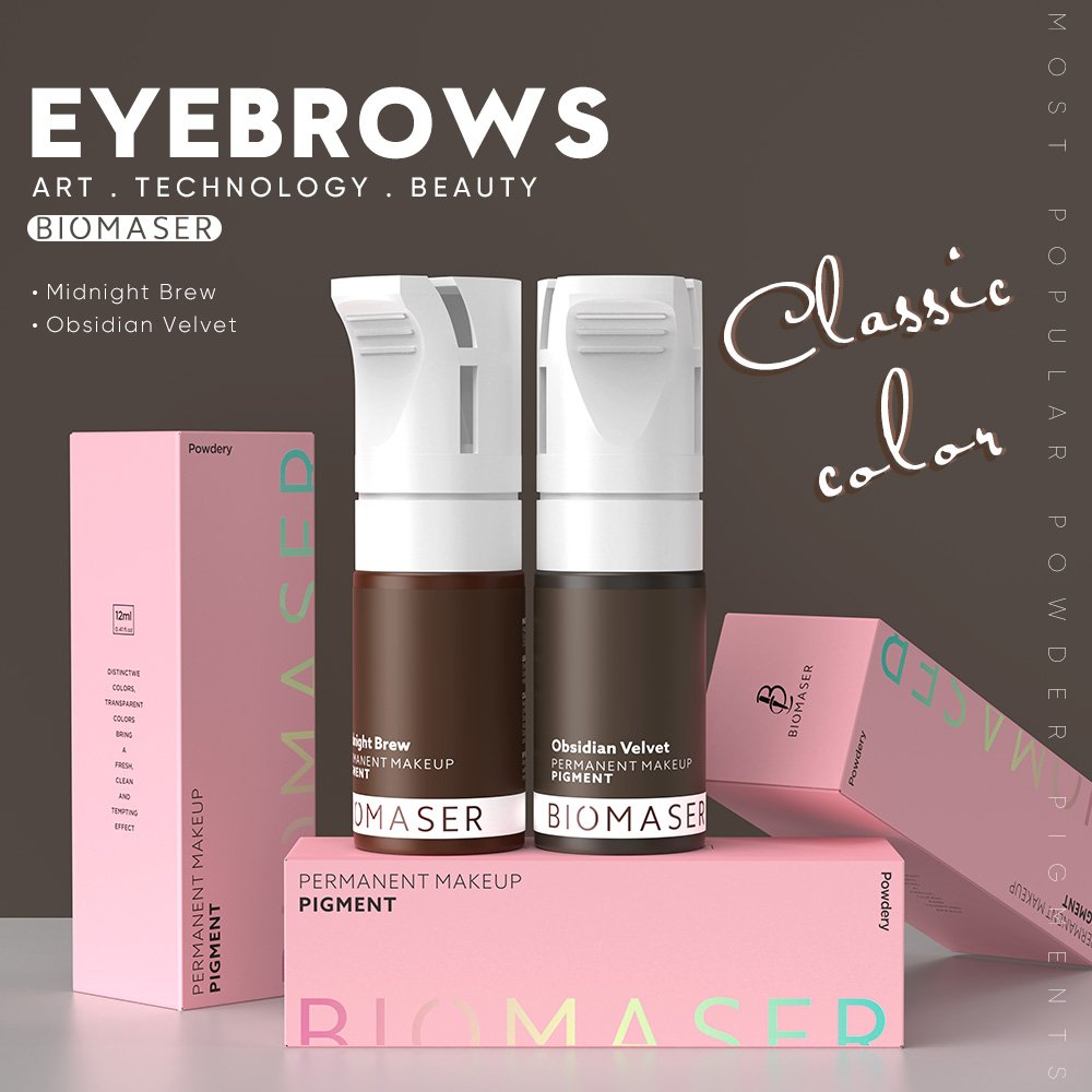 BIOMASER Plant Extract PMU Lip Pigment Microblading Grade Permanent Tattoo Ink Fade Resistant Long Lasting Waterpoof